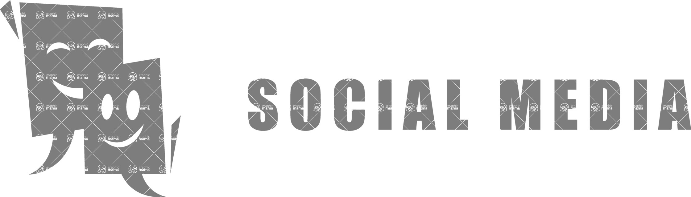 Business Logo Templates - vector graphics in a pack from GraphicMama - Vector Social Media Logo Design